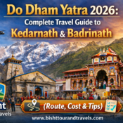 Do Dham Yatra route map covering Kedarnath and Badrinath temples