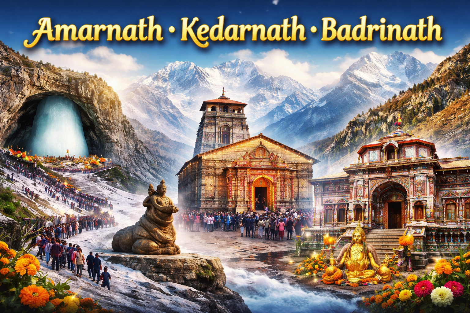 Amarnath Kedarnath Badrinath pilgrimage tour in India